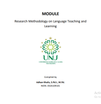 MODULE Research Methodology on Language Teaching and Learning