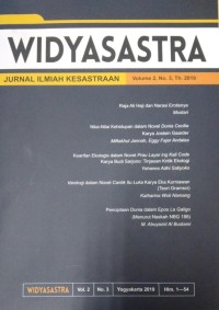 Widyasastra : Jurnal Ilmiah Kesastraan Vol. 2, No.3, Th. 2019