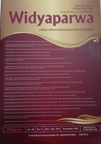 Widyaparwa : Jurnal Ilmiah Kebahasaan dan Kesastraan Vol. 49, No. 2, Desember 2021