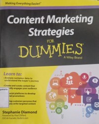 Content Marketing Strategies for Dummies a Wiley Brand