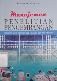 Manajemen Penelitian Pengembangan