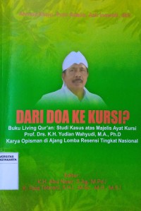 Dari Doa Ke Kursi?: Buku Living Qur'an Studi Kasus atas Majelis Ayat Kursi