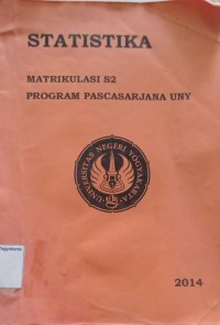 Statistika Matrikulasi S2 Program Pascasarjana UNY