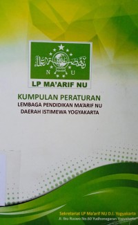 Kumpulan Peraturan Lembaga Pendidikan Maarif NU Daerah Istimewa Yogyakarta