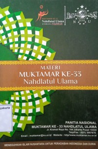 Materi Muktamar ke-33 Nahdlatul Ulama