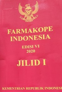 Farmakope Indonesia Jilid I