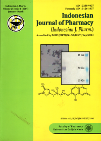 Indonesian Journal Of Pharmacy (Indonesian J. Pharm.) Volume 25 Issue 1