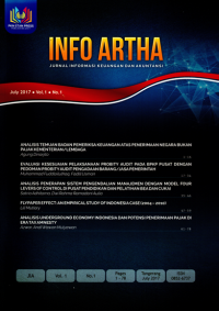 Info Artha: Jurnal informasi keuangan dan akuntansi vol.1 no.1