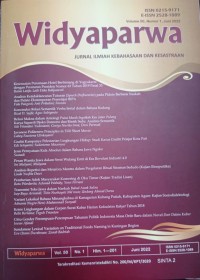 Image of Widyaparwa: Jurnal Ilmah Kebahasaan Dan Kesastraan Volume 50, Nomor 1, Juni 2022