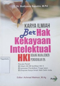 Karya Ilmiah Berhak Kekayaan Intelektual: HKI bidang manajemen pendidikan IPA