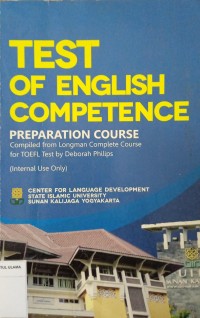 Test Of English Competence: Preparation course compiled from Longman Complete Course for TOEFL