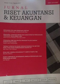 Jurnal Riset Akuntansi & Keuangan Volume 13 No 1