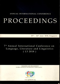 Proceedings 7th Annual International Conference on Language, Literature and Linguistics (L3 2018)