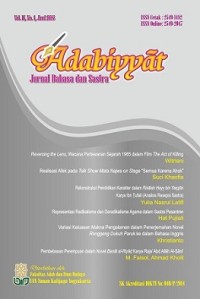 Adabiyyat: Jurnal bahasa dan sastra