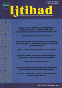 Image of Ijtihad: Jurnal Wacana Hukum Islam dan Kemanusiaan